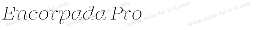Encorpada Pro字体转换